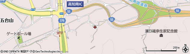 高知県高知市五台山4448周辺の地図