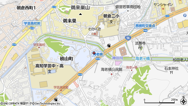 〒780-8084 高知県高知市槇山町の地図