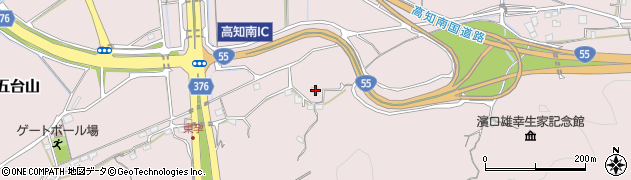 高知県高知市五台山590周辺の地図