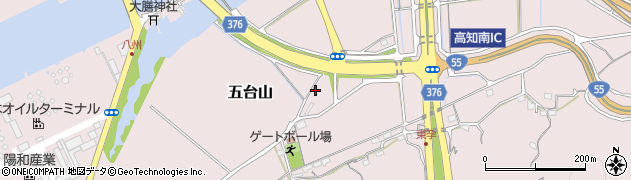 高知県高知市五台山410周辺の地図