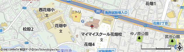 福岡県警本部　自動車運転免許試験場・テレホンサービス周辺の地図