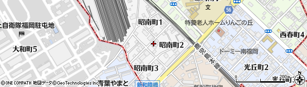 福岡県福岡市博多区昭南町周辺の地図