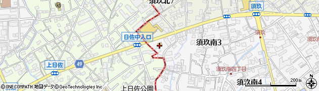 ローソン春日須玖南店周辺の地図