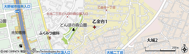 福岡県大野城市乙金台1丁目周辺の地図