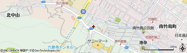 みつばやクリーニング六泉寺店周辺の地図