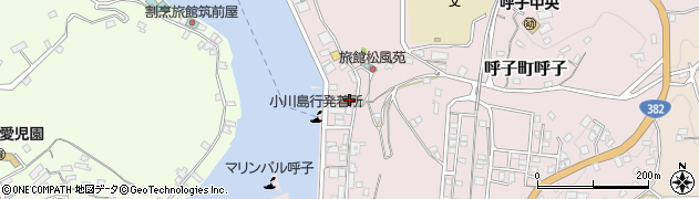 唐津市役所　鯨組主・中尾家屋敷周辺の地図
