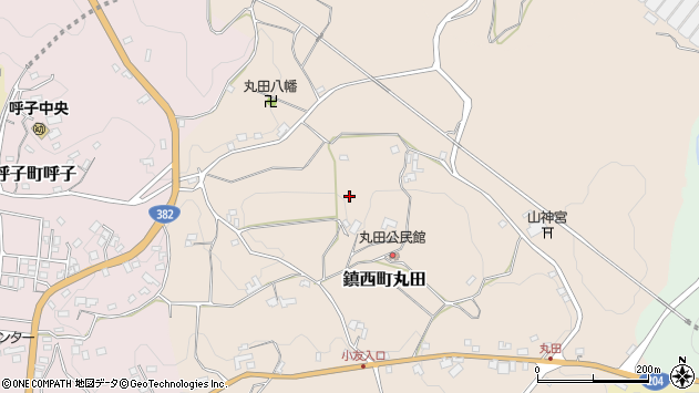 〒847-0311 佐賀県唐津市鎮西町丸田の地図