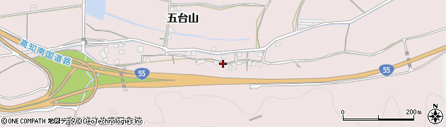 高知県高知市五台山4686周辺の地図
