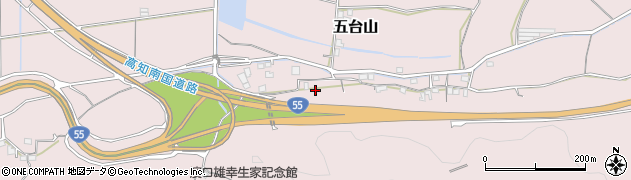 高知県高知市五台山1084周辺の地図