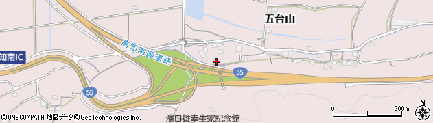 高知県高知市五台山1065周辺の地図