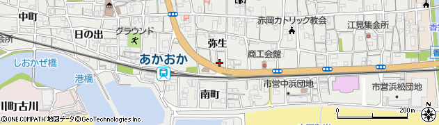 高知県香南市赤岡町（弥生）周辺の地図