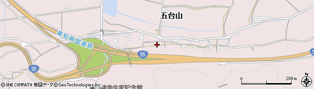 高知県高知市五台山4326周辺の地図