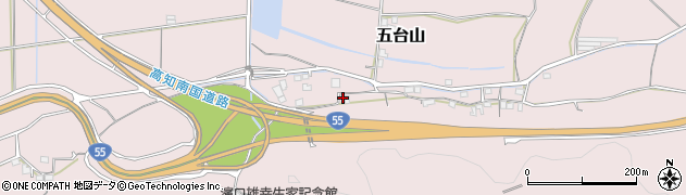 高知県高知市五台山1085周辺の地図