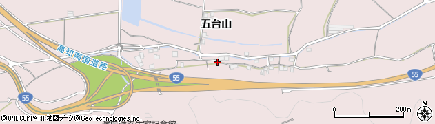 高知県高知市五台山4320周辺の地図