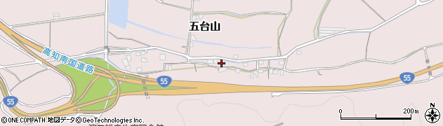 高知県高知市五台山1235周辺の地図