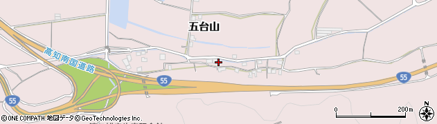 高知県高知市五台山1236周辺の地図