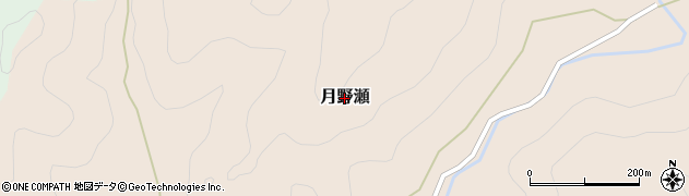 和歌山県古座川町（東牟婁郡）月野瀬周辺の地図