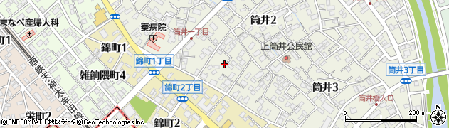 福岡県大野城市筒井2丁目3周辺の地図