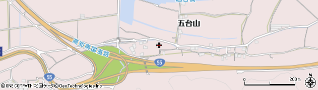 高知県高知市五台山1069周辺の地図