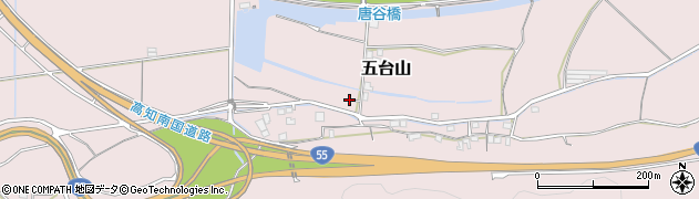 高知県高知市五台山1109周辺の地図