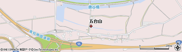 高知県高知市五台山1205周辺の地図