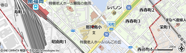 福岡市立那珂南小学校周辺の地図