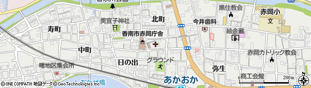 高知県香南市赤岡町347周辺の地図