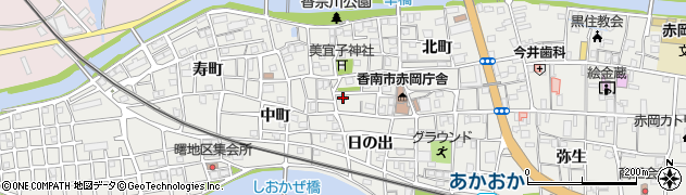 高知県香南市赤岡町203周辺の地図