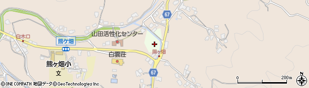 福岡県嘉麻市熊ケ畑第一周辺の地図