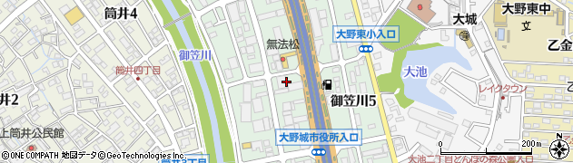だるまの天ぷら定食 大野城店周辺の地図