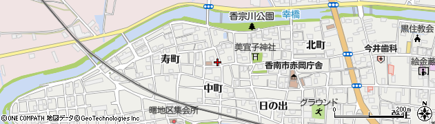 高知県香南市赤岡町120周辺の地図