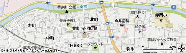 高知県香南市赤岡町333周辺の地図