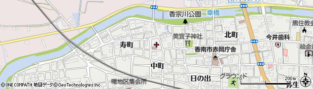 高知県香南市赤岡町119周辺の地図