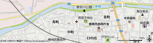 高知県香南市赤岡町101周辺の地図