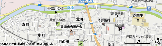 高知県香南市赤岡町309周辺の地図