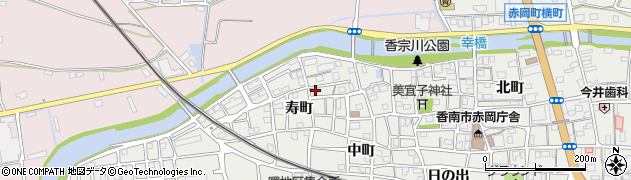 高知県香南市赤岡町元町153周辺の地図