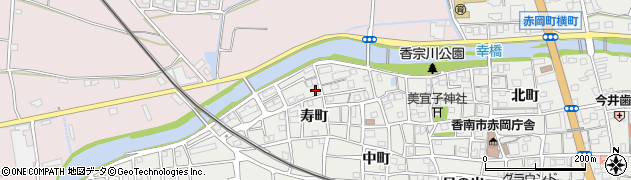 高知県香南市赤岡町（寿町）周辺の地図