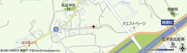 福岡県糸島市多久周辺の地図