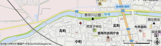 高知県香南市赤岡町元町周辺の地図