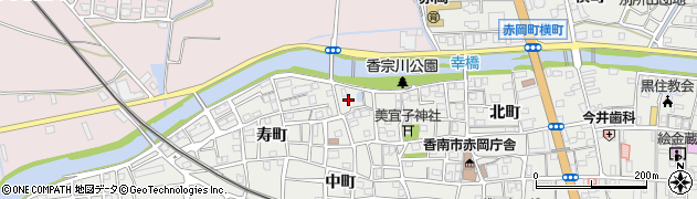 高知県香南市赤岡町（元町）周辺の地図