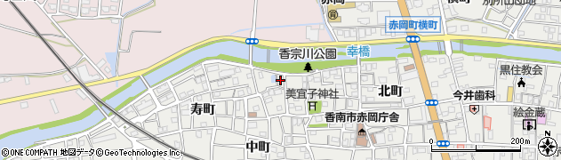 高知県香南市赤岡町元町97周辺の地図