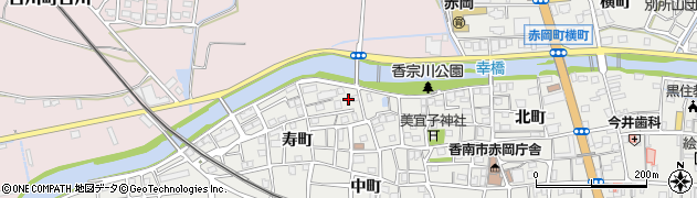 高知県香南市赤岡町元町73周辺の地図