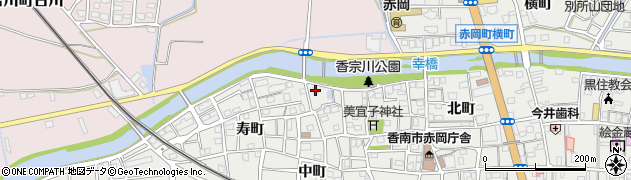 高知県香南市赤岡町元町88周辺の地図