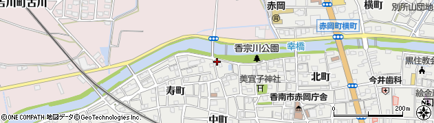 高知県香南市赤岡町元町87周辺の地図