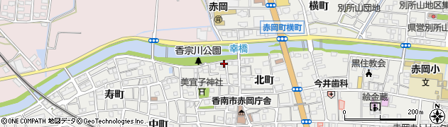 高知県香南市赤岡町元町280周辺の地図