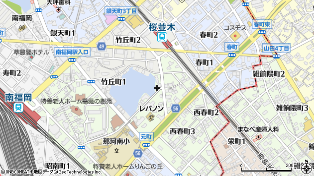 〒812-0873 福岡県福岡市博多区西春町の地図