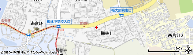 吉塚・墨泉堂周辺の地図