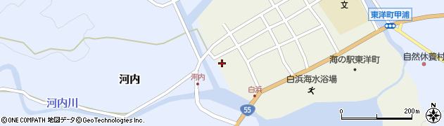 高知県安芸郡東洋町白浜121周辺の地図
