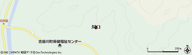 和歌山県古座川町（東牟婁郡）川口周辺の地図