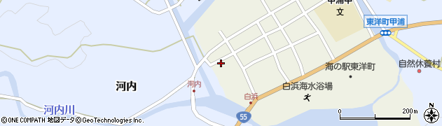 高知県安芸郡東洋町白浜122-3周辺の地図